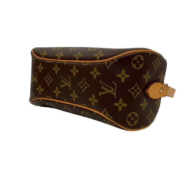 LOUIS VUITTON Vintage Brown Monogram Leather Pochette Shoulder Bag - Picture 8 of 10